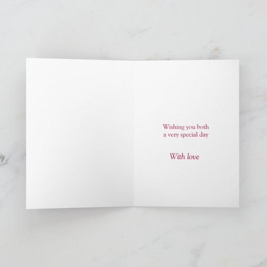 Ruby bruiloft grootouders 40ste kaart (Binnen)