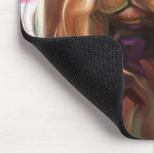 Ruby Cavalier Dog Art Muismat (Hoek)