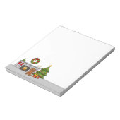 Ruby Cavalier Dog in een feestelijke kerstzaal Notitieblok (Gedraaid)