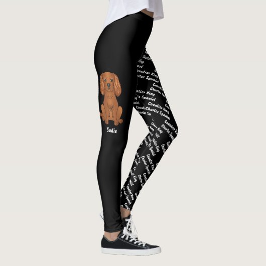 Ruby Cavalier-hond & hondennaam en ras Leggings (Rechts)