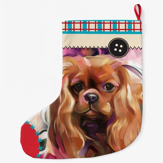 Ruby Cavalier kerststkoning | controleur Grote Kerstsok (Achterkant)