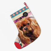 Ruby Cavalier kerststkoning | controleur Grote Kerstsok (Achterkant (Hangend))