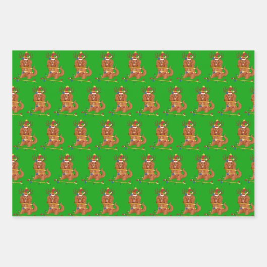 Ruby Cavalier King Charles Kerstfeestay  Inpakpapier Vel (Voorkant)