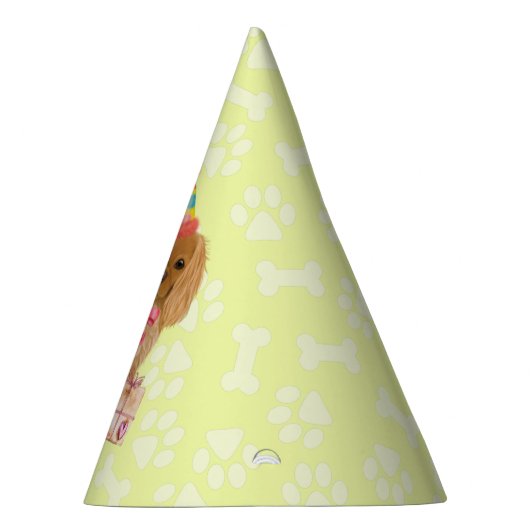 Ruby Cavalier King Charles Spaniel Birthday   Feesthoedjes (Rechts)