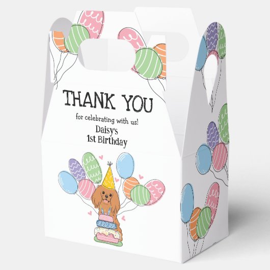 Ruby Cavalier King Charles Spaniel Dank u Bedankdoosjes (Geopend)