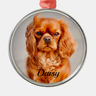 Ruby Cavalier King Charles Spaniel Dog Metalen Ornament