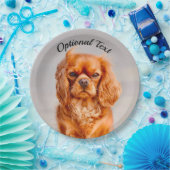 Ruby Cavalier King Charles Spaniel Dog Papieren Bordje (Feest)