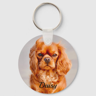 Ruby Cavalier King Charles Spaniel Dog Sleutelhanger