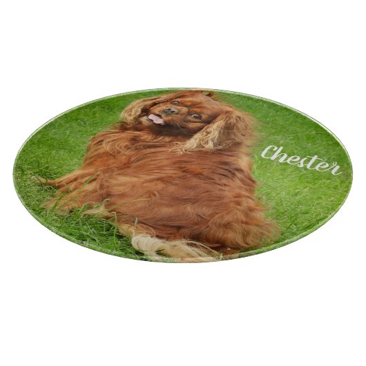 Ruby Cavalier King Charles Spaniel Dog Snijplank (Hoek)