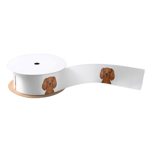 Ruby Cavalier King Charles Spaniel Hondenkop Lint (Spoel)