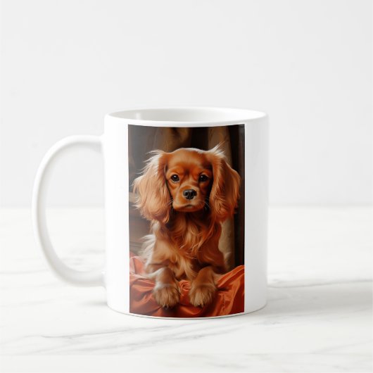 Ruby Cavalier King Charles Spaniel Koffiemok (Links)
