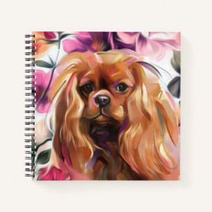 Ruby Cavalier king charles spaniel Notebook Notitieboek