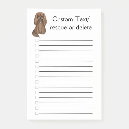 Ruby Cavalier King Charles Spaniel  Post-it® Notes (Voorkant)
