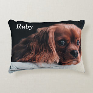 Ruby Cavalier King Charles Spaniel Puppy Dog Accent Kussen