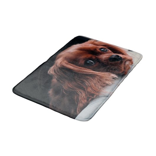 Ruby Cavalier King Charles Spaniel Puppy Dog Badmat (Gekanteld)