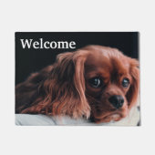 Ruby Cavalier King Charles Spaniel Puppy Dog Deurmat (Voorkant)