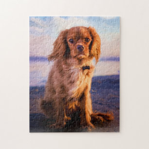 Ruby Cavalier King Charles Spaniel Puppy Dog Legpuzzel