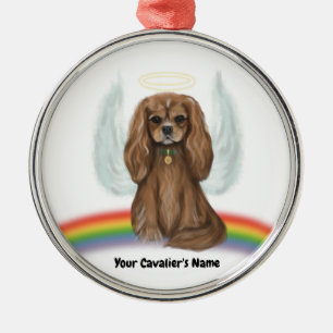 Ruby Cavalier Pet Loss Ornament - 