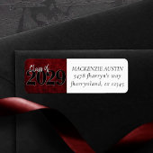 Ruby Crimson Red | Klassieke Afstuderen Etiket