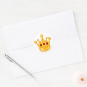 Ruby Crown Ronde Sticker (Envelop)