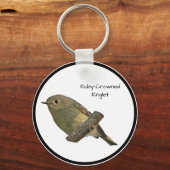Ruby-Crowned Kinglet Sleutelhanger (Voorkant)