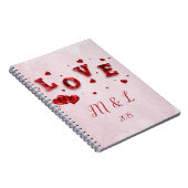 Ruby Crystal Love and Hearts Carnet (Côté Droit)