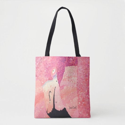 Ruby de Flamingo Tote Tas (Voorkant)