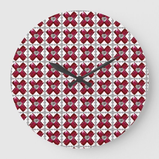 Ruby Diamond Art, Red Grote Klok (Voorkant)