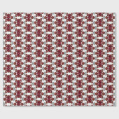 Ruby & Diamond Gemstone Art Red Cadeaupapier (Vlak)