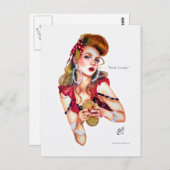 Ruby dinsdag door Elizabeth Austin Briefkaart (Voorkant / Achterkant)