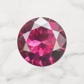 Ruby edelsteen patroon confetti (Kleine voorkant)