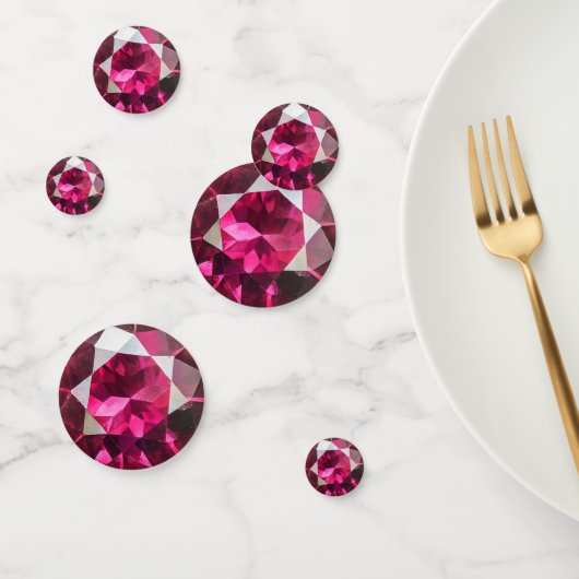 Ruby edelsteen patroon confetti (Groep)