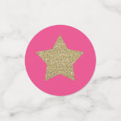Ruby en Gold Custom Quinceanera Confetti (Kleine voorkant)