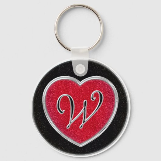Ruby en Onyx Monogram Sleutelhanger (Voorkant)