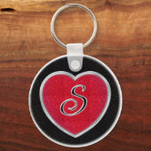 Ruby en Onyx Monogram Sleutelhanger (Voorkant)