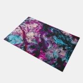 Ruby en Sapphire Crystal Geode Abstract Deurmat (Schuin)