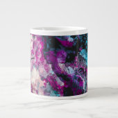 Ruby en Sapphire Crystal Geode Abstract Extra Grote Beker (Voorkant)