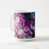 Ruby en Sapphire Crystal Geode Abstract Koffiemok (Voorkant links)