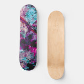 Ruby en Sapphire Crystal Geode Abstract Skateboard (Voorkant)
