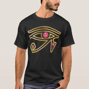 Ruby Eye of Ra in een gouden T-shirt