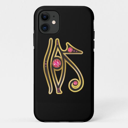 Ruby Eye of Ra in Gold Case-Mate iPhone Case (Achterkant)