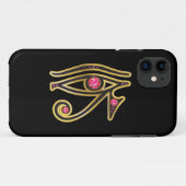 Ruby Eye of Ra in Gold Case-Mate iPhone Case (Achterkant (horizontaal))