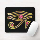 Ruby Eye of Ra in Gold Muismat (Met muis)