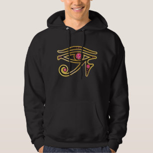 Ruby Eye of Ra in Goud Mannen Hooded Sweatshirt
