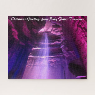 Ruby Falls Tennessee. Kerstgroeten Legpuzzel