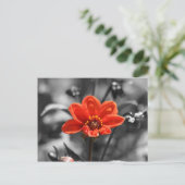 Ruby Flower Briefkaart (Staand voorkant)