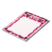 Ruby Gemstone Lined gepersonaliseerd Notitieblok (Gedraaid)