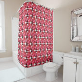 Ruby Gemstone Pink Douchegordijn (In situ)
