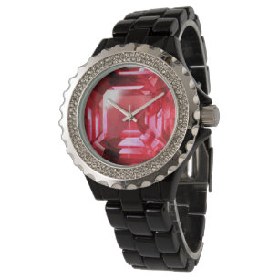 Ruby Gemstone Pink Horloge