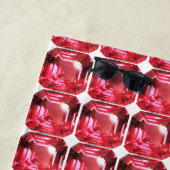 Ruby Gemstone Pink Strandlaken (In situ)